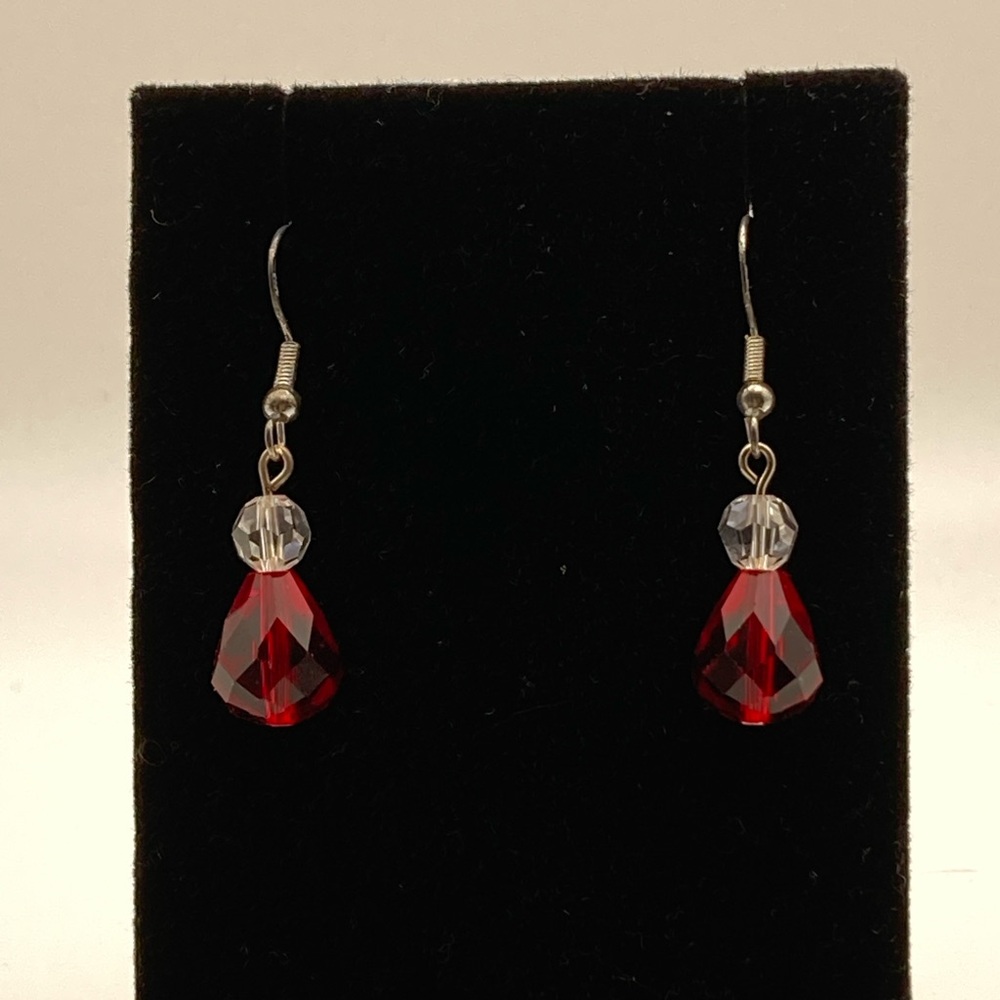 Red earrings